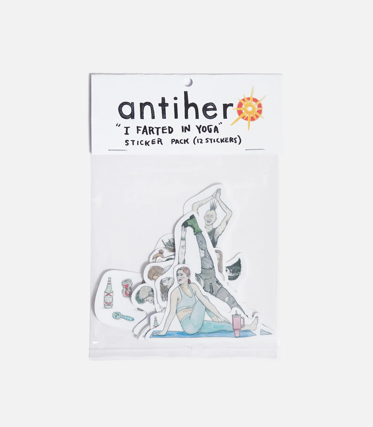 Antihero I Farted In Yoga Class Sticker Pack