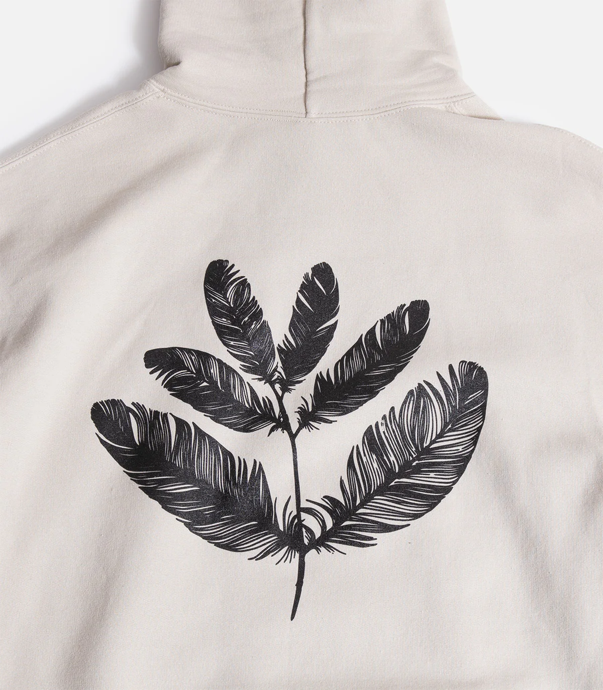 Magenta Feather Hooded Sweatshirt - Image 3