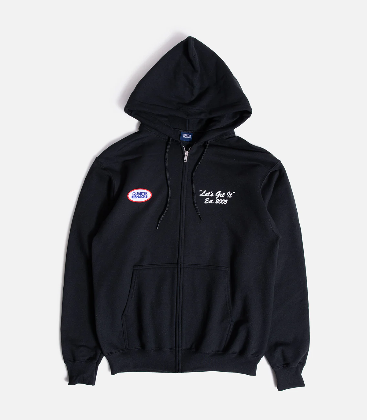 Quartersnacks Let's Get It Zip Up Hooded Sweatshirt