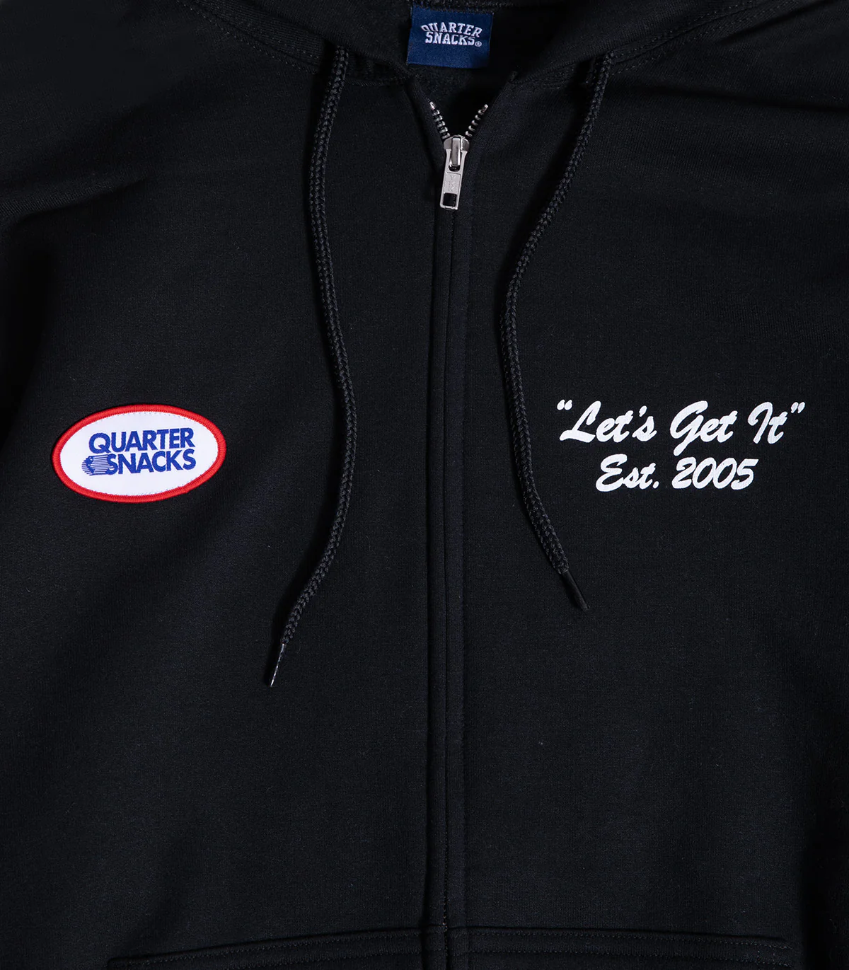 Quartersnacks Let's Get It Zip Up Hooded Sweatshirt - Image 2