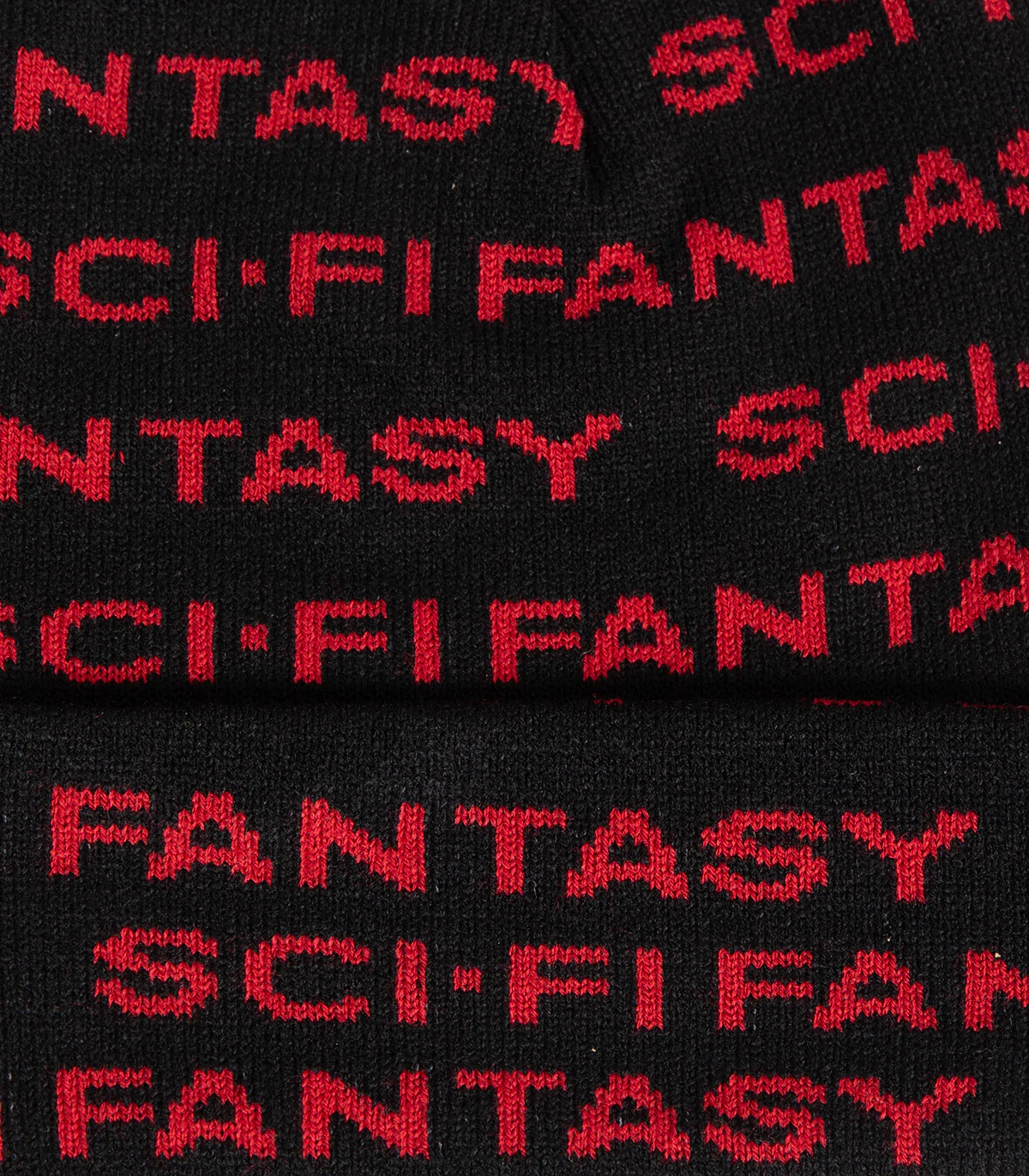 Sci-Fi Fantasy Repeat Logo Beanie - Image 2
